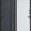 Вхідні двері Булат Котедж, модель 710/265. Колір: Metalic anthracite/Вулична Білий атласний