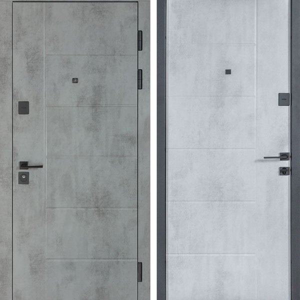 Вхідні двері Булат В-434 модель 155 у квартиру колір оксид темний/оксид світлий