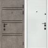Вхідні двері Булат Термо Expert модель 550/253 у квартиру колір роксі антрацит сірий/білий матовий