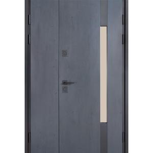 Вхідні двері Булат Термо Хаус модель 705/431 вуличні колір темний антрацит/вулична білий атласний