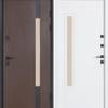 Вхідні двері Булат Термо Хаус модель 705/431 вуличні колір венге темний/вулична білий атласний