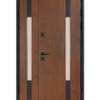 Вхідні двері Булат Термо Хаус модель 706/431 вуличні колір дуб бронза/вулична молочний