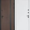 Вхідні двері Булат Термо Хаус модель 710/265 вуличні колір венге темний/вулична білий атласний
