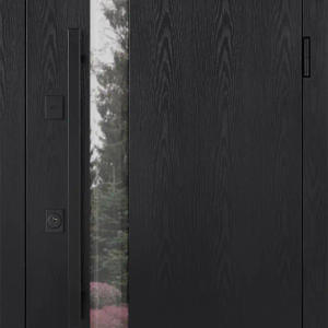 Двері Carat 536 (Black Wood + біла) з терморозривом модель комплектація Termix